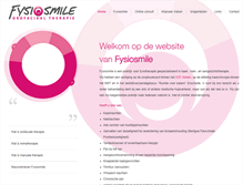 Tablet Screenshot of fysiosmile.nl